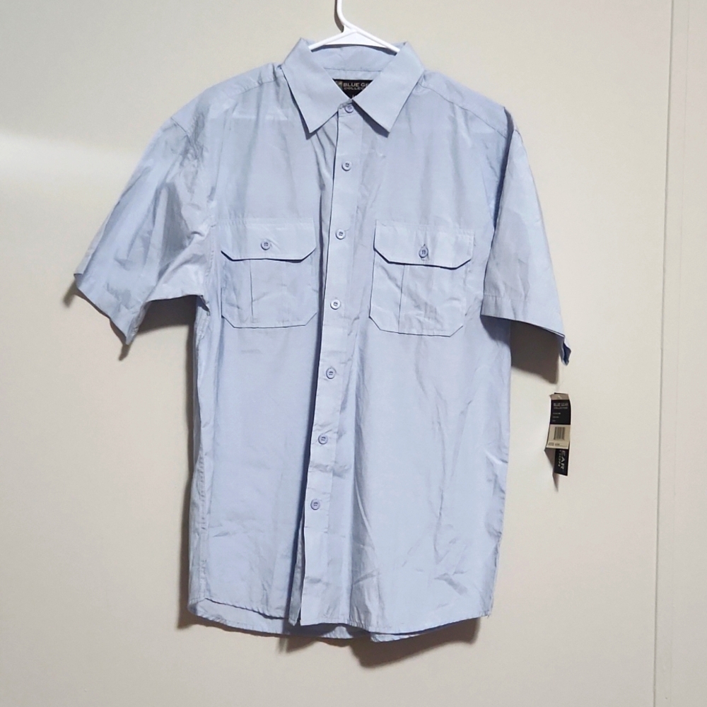 Blue Gear Collection Men’s Short Sleeves Casual Shirt